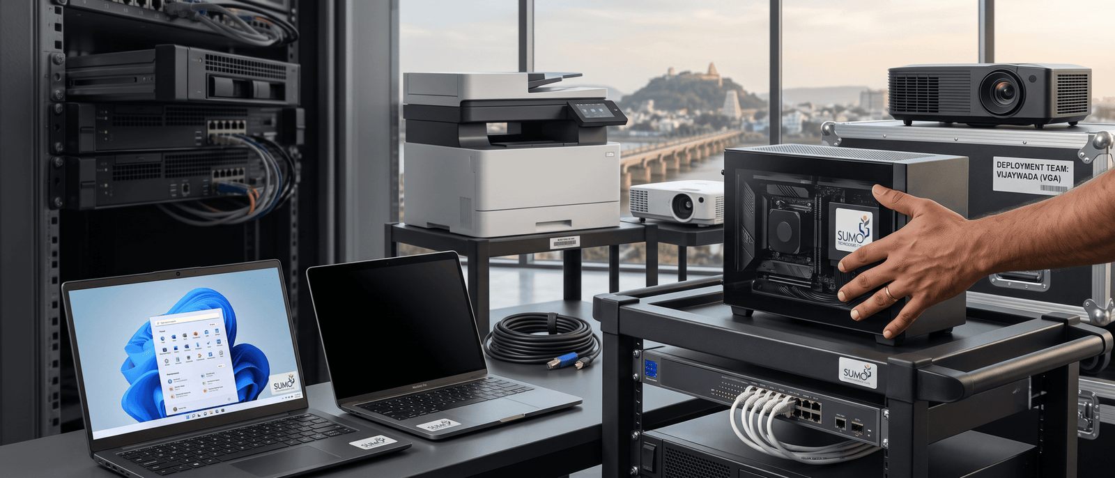 bulk workstation rental Vijayawada - Sumotech